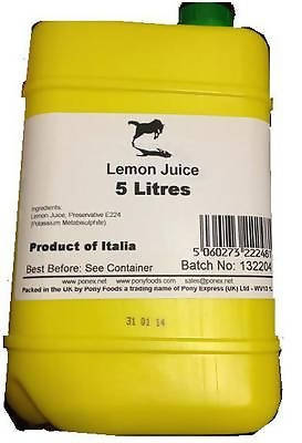 10 Litres Lemon Juice Bulk plastic container trade sauce food ingredients fruit