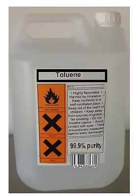 20 Litres Toluene Methylbenzene Toluol 99.9% Solvent Paint Thinner Cleaner 20L - 171148325118