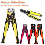 24-10AWG/ 0.2-6mm2 Automatic Wire Stripper Cable Cutter Multifunctional Wire Stripping Tool Crimping Pliers Cable Crimper Tool