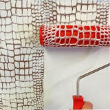 DIY Pattern Paint Roller Polyurethane Tool Brick Embossing Roller for Wall Decoration, Imitation Brick Pattern Embossing Cylinder Painting Roller  Stamp Roller Pattern Paint Roller Polyurethane Tool