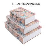 Book Safes Key Lock Dictionary Secret Money Box Metal Steel Cash Secure Hidden Piggy Bank Storage Box For Size L 26.5*20*6.5cm