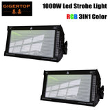 Gigertop 1000W Cree LED strobe light for dj disco party flash light for stage club light RGB Color Mixing Blinder Effect