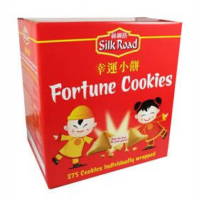 2kg Silk Road Fortune Cookies - 275 Individually wrapped cookies