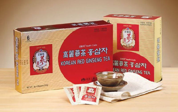Korean Red Ginseng Tea Granules 3g x 50 root extract, Green, herbal, health drink