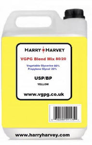 1 Litres Yellow VG PG Blend Mix 80:20 Ratio Base Mix