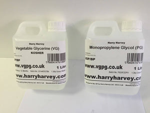 1 Litre Vegetable Glycerine VG & 1 Litres MPG Propylene GLycol PG USP Grade