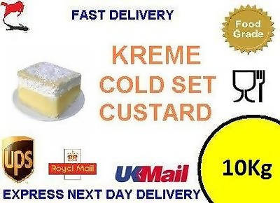 10Kg bulk Trade Bakers Cold Set Custard Powder - Cakes Egg Tarts Donuts Slices - 181107422923