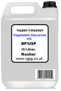 15 litre Vegetable Glycerine (VG) - Food Grade Glycerol E422 15L