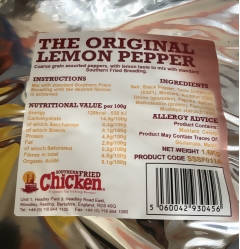 1.6kg Chicken Train Lemon Pepper Seasoning