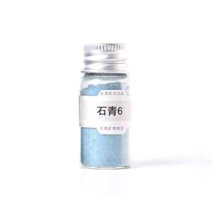 Natural Mineral Pigment Azurite 0-6 Number 10ml Bottled Chinese Painting lapis lazuli powder blue color art supplies