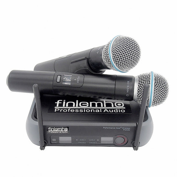 Finlemho Professional Microphone Wireless Karaoke Dynamic Vocal Home Studio Recording XLR For DJ Speaker Conference