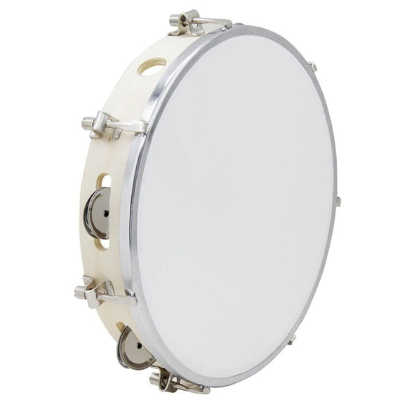 NEW-10 in Tambourine Capoeira Leather Drum Tambourine Samba Brasil Wooden Tambourine Precussion Music Instrument For Sale 150 D