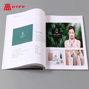Booklet cover pamphlet a5 a4 custom school book colorful corporate brochure bound bulk softcover book catalog printing