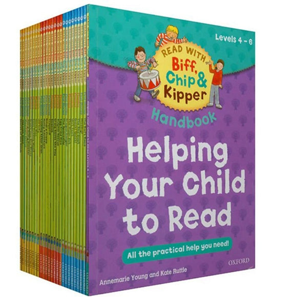 25 books/set Oxford reading tree READ WITH Biff,Chip&Kipper hand book Helping Your Child practical kids English Picture book