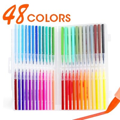 (NET) M&G Solid Water Color Paint / 48 colors with brush