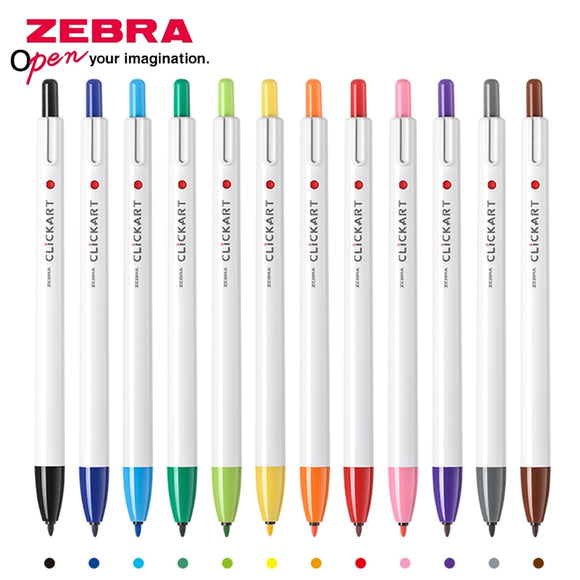 1pcs Zebra Clickart Anti-blooming Water-based Watercolor Pen WYSS22 Student Hand Book Art Painting Hook Pen