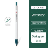 1pcs Zebra Clickart Anti-blooming Water-based Watercolor Pen WYSS22 Student Hand Book Art Painting Hook Pen