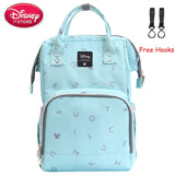 Disney Mickey Mouse Backpack Bag Mummy Diaper Bag Maternity for Baby Care Nappy Travel Bag Travel Stroller Free Hooks