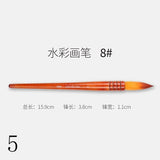 Nylon Hair Watercolor Painting Brush Set Professional Artistic Brushes for Gouache Wash Mop Students Art Painting Supplies
