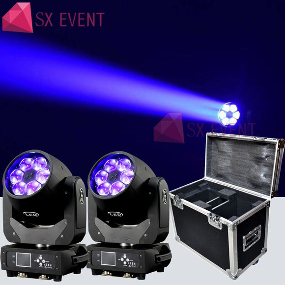 Original 6x40 W Bee Eyes Moving Head Light RGBW 4in1 LED Wash Zoom Moving Head DMX  Stage Light para DJ Disco Nightclub 2PCS/lot