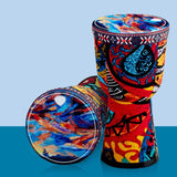 8inch Music With Strap School Live Performance Djembe Drum Stage Children Toys For Kids Home Colorful Painted Birthday Gifts