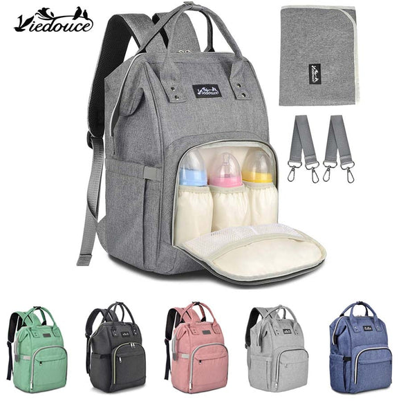 Viedouce thermal insulated baby changing bag baby diaper bag nappy backpack mother mom maternity bags with diaper urine pad