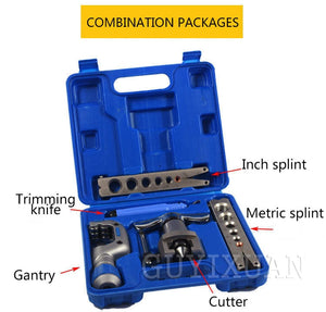 Air conditioning refrigeration repair kit eccentric tapered flaring tool manual copper tube expander tool set