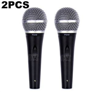 2PCS PG58 Professional Switch Handheld Mic Dynamic Microphone For PGA58 PGA 58 Karaoke Audio Mixer DJ Bar Sing Home Party Speech