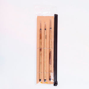 High quality 3PC/Set BK-02 Kolinsky hair bamboo handle Chinese painting supplies art calligraphy watercolor paint brush set
