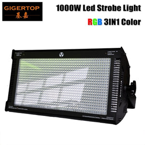 Gigertop 1000W Cree LED strobe light for dj disco party flash light for stage club light RGB Color Mixing Blinder Effect