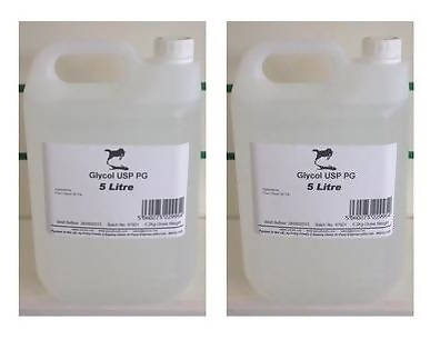 10 Litres MPG Propylene Glycol USP EP PG GRADE monpropylene 2x5 Litre Containes